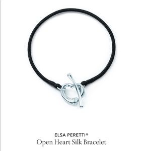 Tiffany Elsa Peretti silk heart bracelet